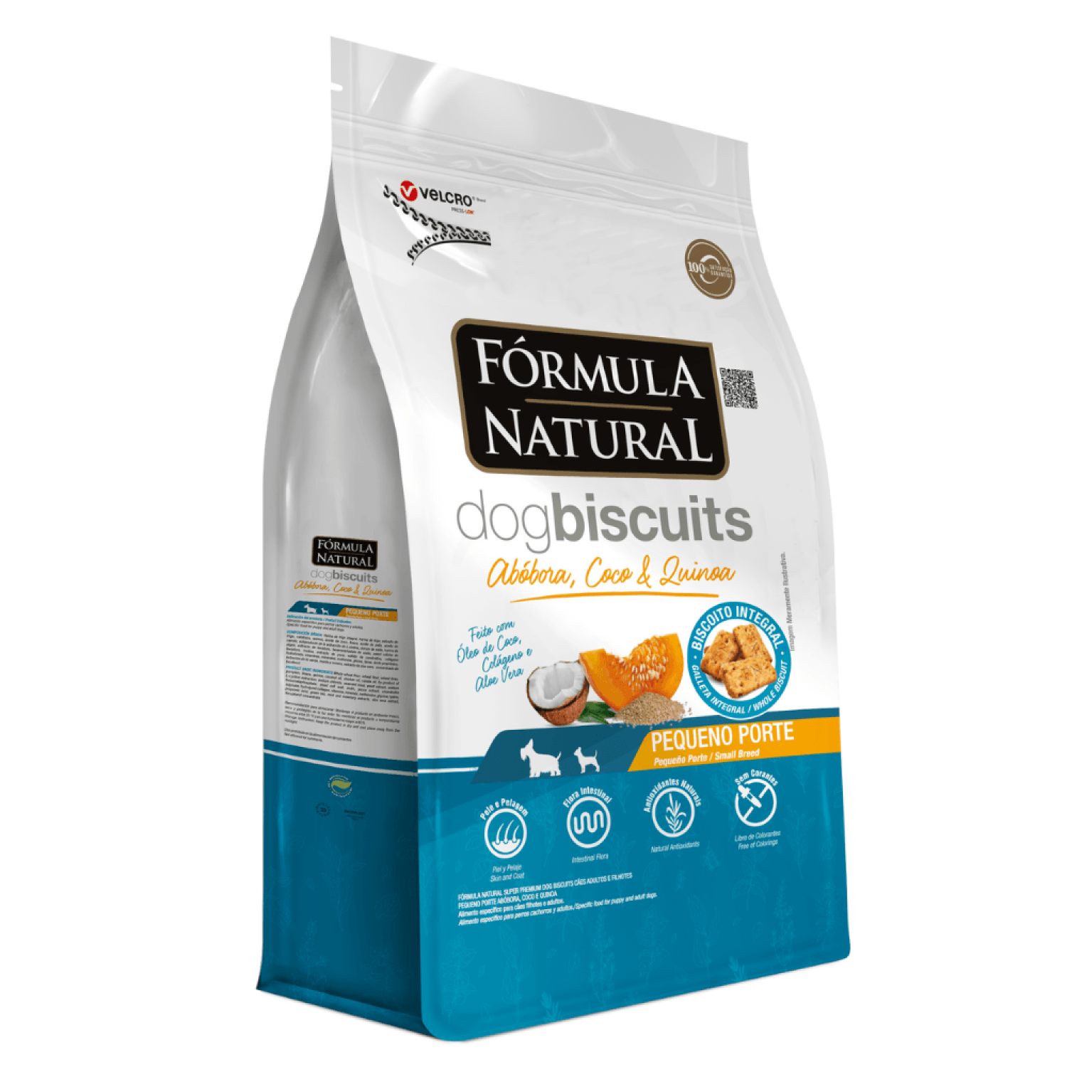 Biscoitos Fórmula Natural Dog Biscuits para Cães de Adultos de Médio e Grande Porte Sabor Abóbora – 250g