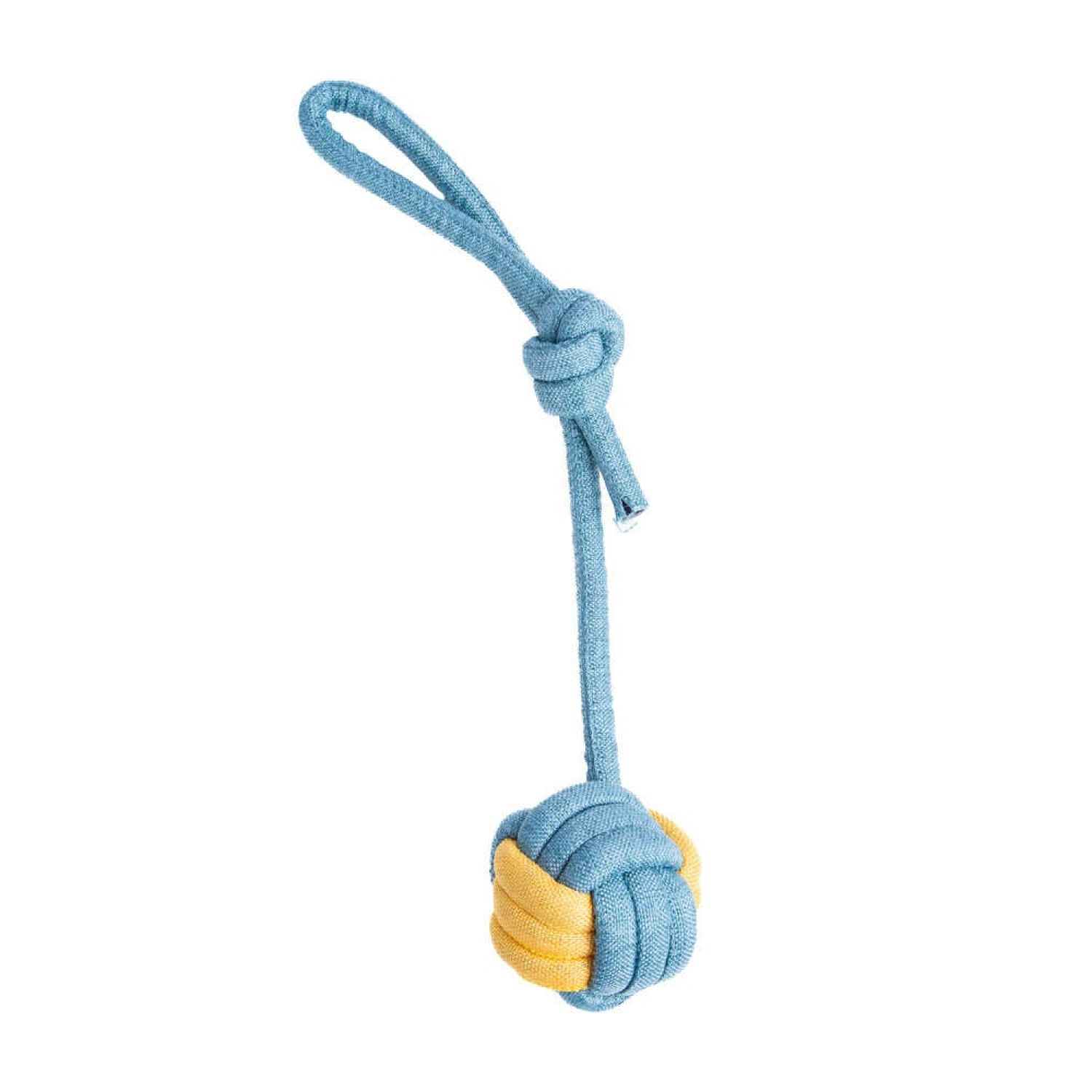 Brinquedo Kroco Puxador Corda Azul/Amarelo para Cães