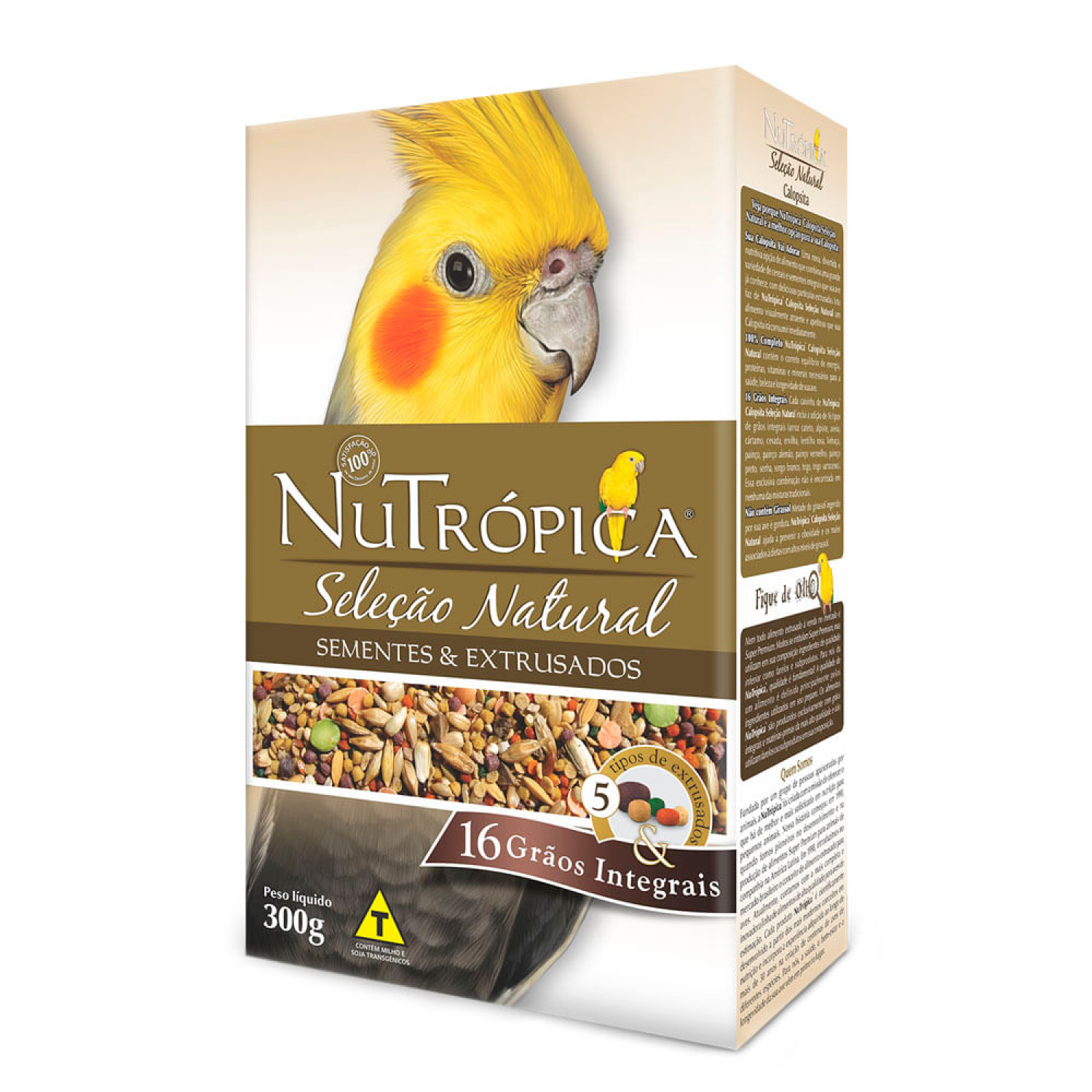 Ração Nutrópica Seleção Natural Calopsita – 300 g