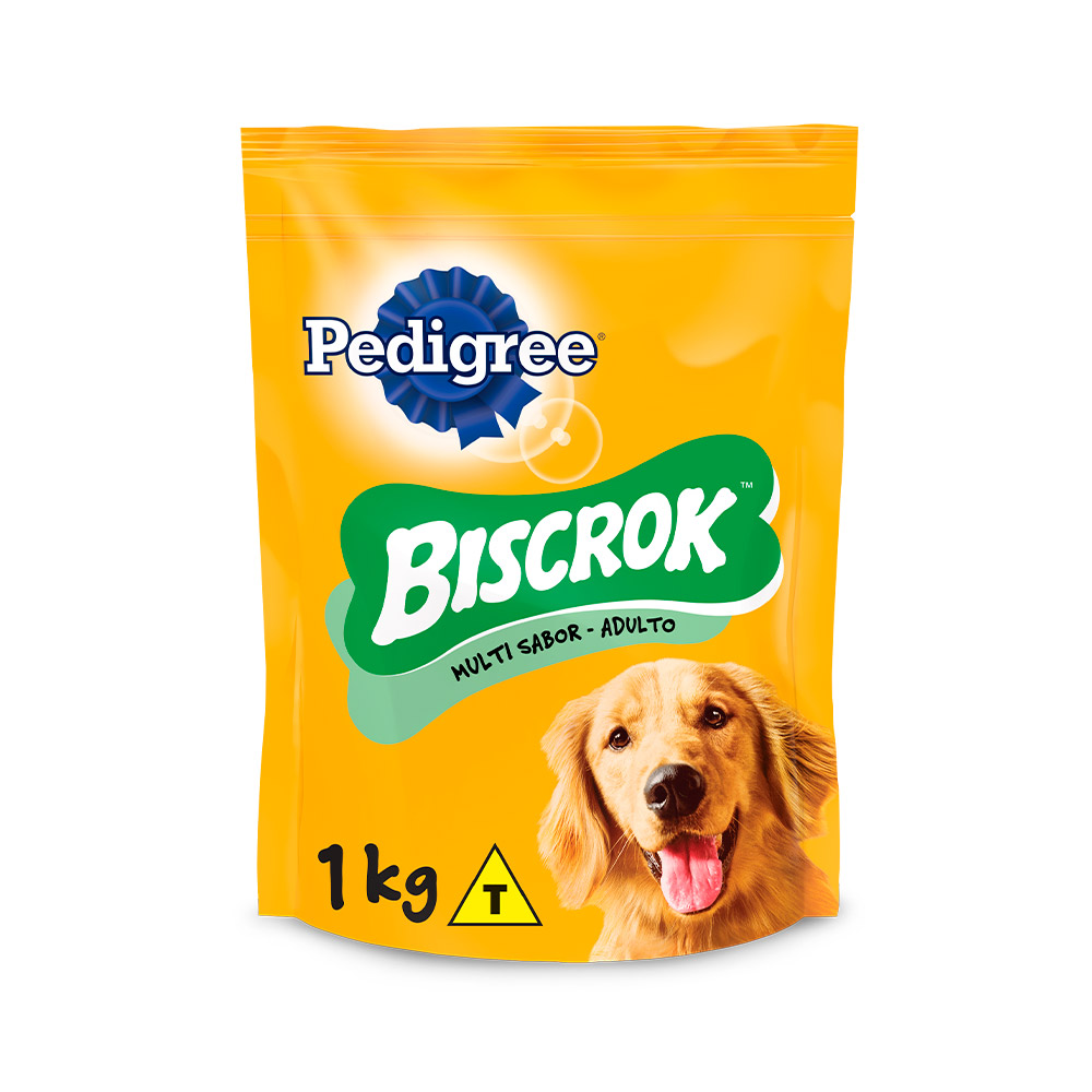 Biscoito Pedigree Biscrok Multi para Cães Adultos 1kg