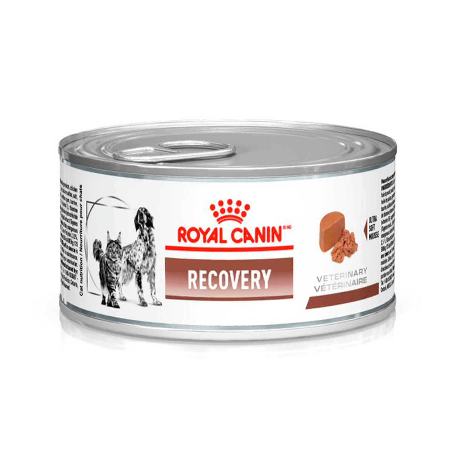 Ração Úmida Royal Canin Lata Veterinary Diet Recovery para Cães e Gatos em Recuperação – 195 g