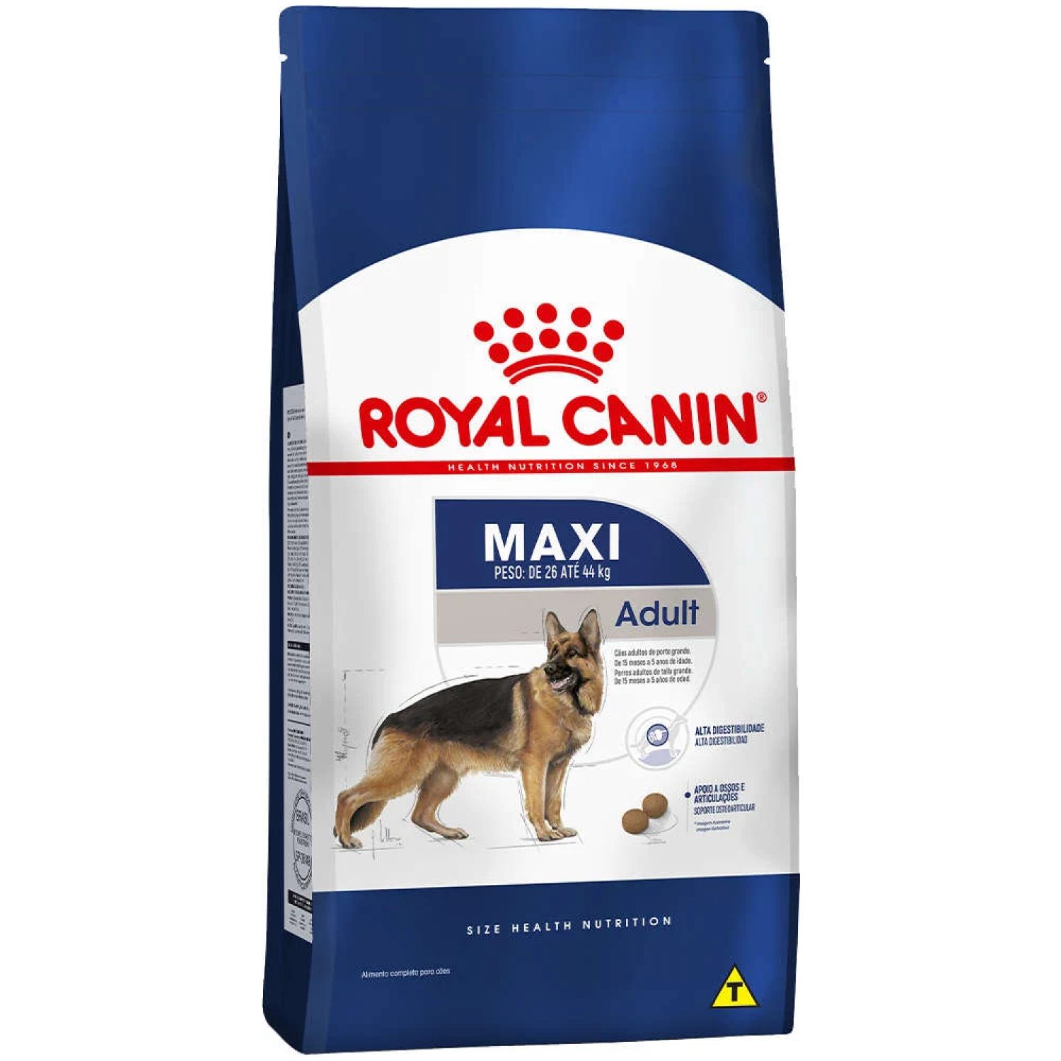 Ração Royal Canin Maxi Adult para Cães Adultos Grandes a partir de 15 Meses de Idade – 15kg
